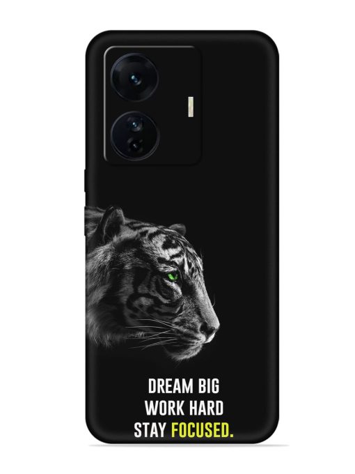 Dream Big Work Hard Embossed Soft Silicone Case for Iqoo Z6 Pro Zapvi