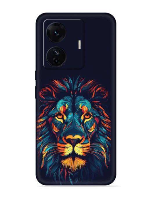 Colorful Lion Embossed Soft Silicone Case for Iqoo Z6 Pro Zapvi