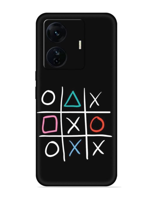 Super Neon Tic-Tac-Toe Embossed Soft Silicone Case for Iqoo Z6 Pro Zapvi