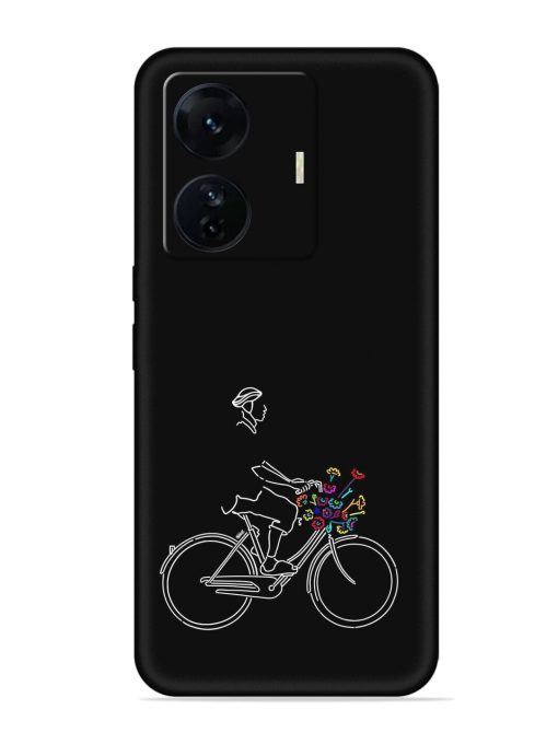 Minimalist Cycle Art Embossed Soft Silicone Case for Iqoo Z6 Pro Zapvi