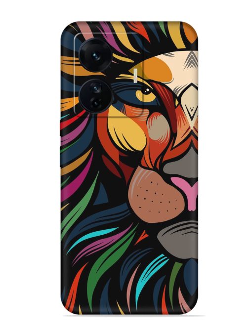 Trippy Lion Art Embossed Soft Silicone Case for Iqoo Z6 Pro Zapvi