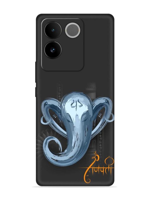 Illustration Lord Ganpati Embossed Soft Silicone Case for Iqoo Z7 Pro (5G) Zapvi