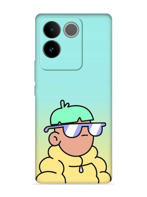 Doodles Cool Character Embossed Soft Silicone Case for Iqoo Z7 Pro (5G) Zapvi