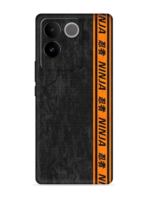 Ninja Srtips Embossed Soft Silicone Case for Iqoo Z7 Pro (5G)