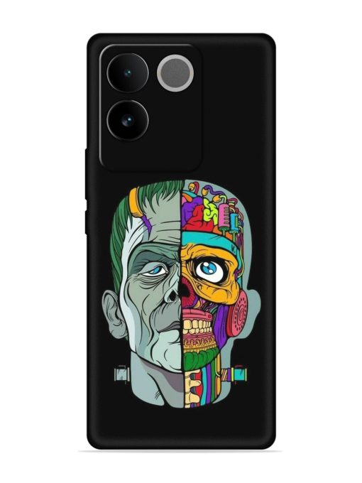 Men Vs Skull Embossed Soft Silicone Case for Iqoo Z7 Pro (5G)