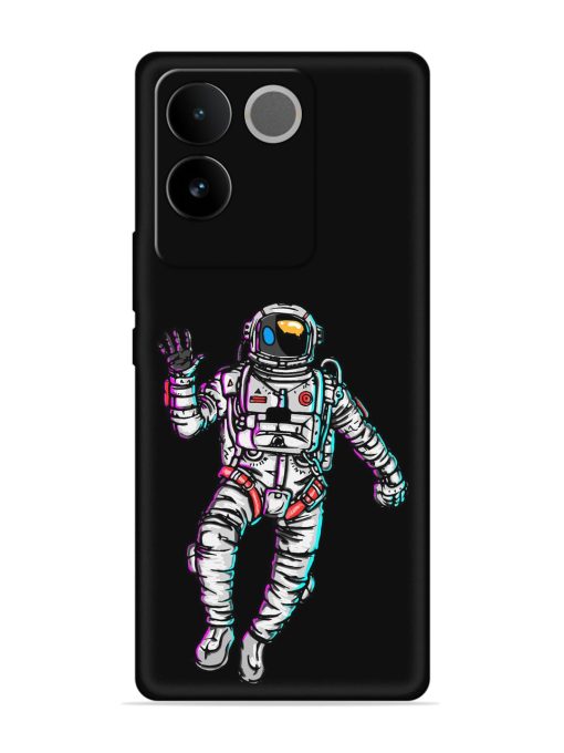 Spaceman Embossed Soft Silicone Case for Iqoo Z7 Pro (5G)