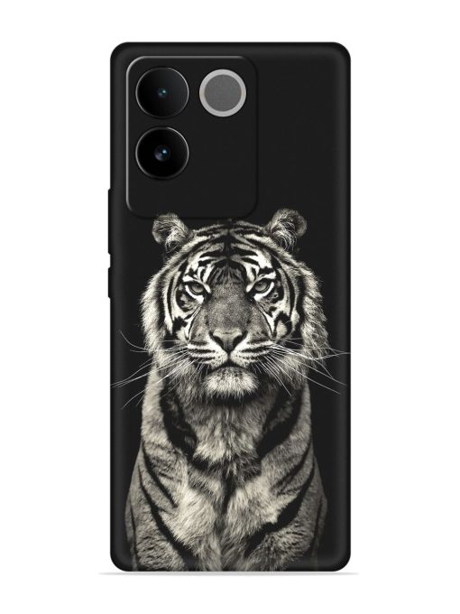 Tiger Art Embossed Soft Silicone Case for Iqoo Z7 Pro (5G) Zapvi