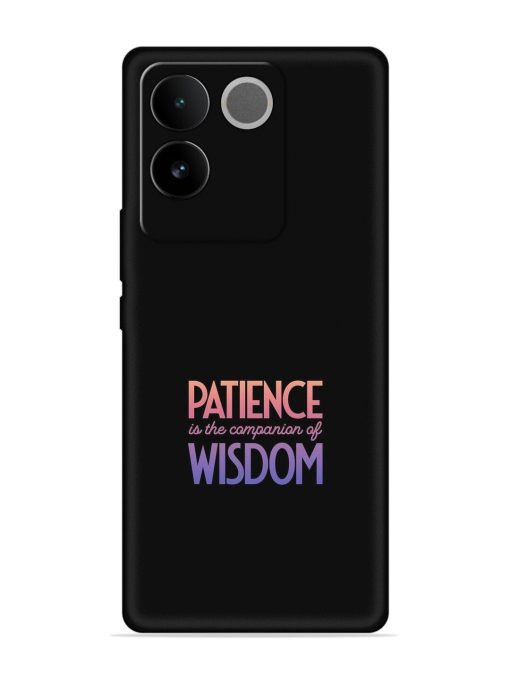 Patience Is The Embossed Soft Silicone Case for Iqoo Z7 Pro (5G) Zapvi