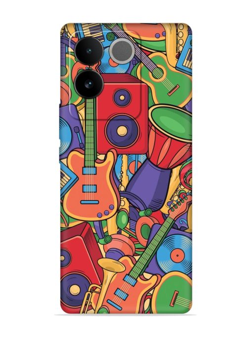 Colorful Music Art Embossed Soft Silicone Case for Iqoo Z7 Pro (5G) Zapvi