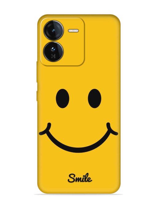 Yellow Smiley Embossed Soft Silicone Case for Iqoo Z9 (5G) Zapvi