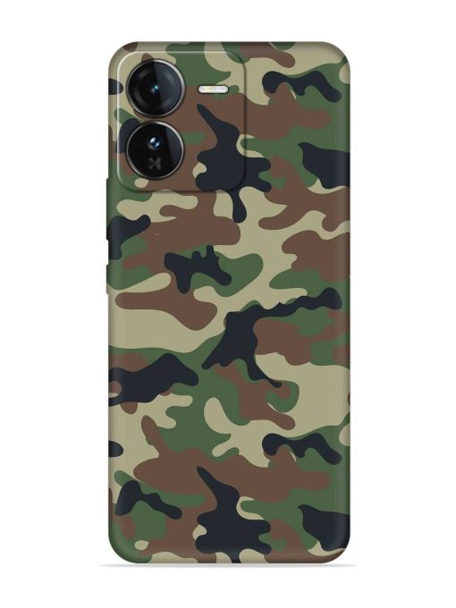 Army Military Camouflage Dark Green Embossed Soft Silicone Case for Iqoo Z9 (5G) Zapvi