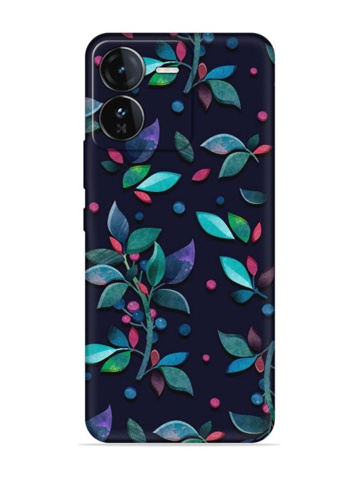 Decorative Watercolor Flower Embossed Soft Silicone Case for Iqoo Z9 (5G) Zapvi