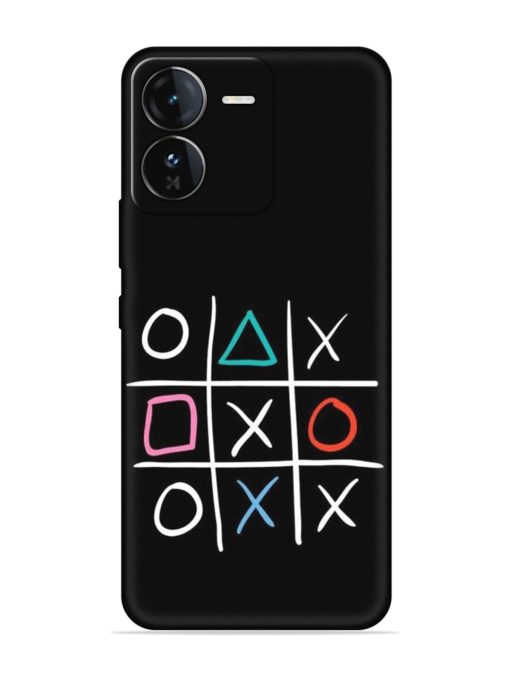 Super Neon Tic-Tac-Toe Embossed Soft Silicone Case for Iqoo Z9 (5G) Zapvi