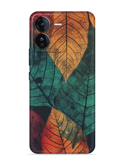 Leaves Artwork Embossed Soft Silicone Case for Iqoo Z9 (5G) Zapvi