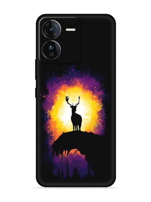 Elk Animal Art Embossed Soft Silicone Case for Iqoo Z9 (5G) Zapvi