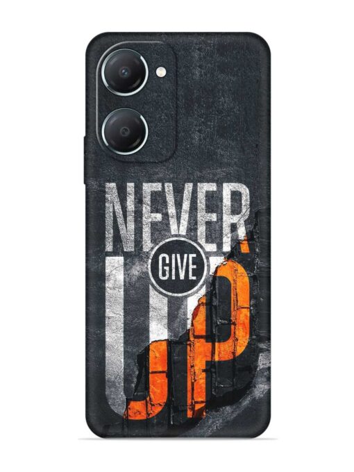 Never Give Up Embossed Soft Silicone Case for Iqoo Z9 Lite (5G) Zapvi