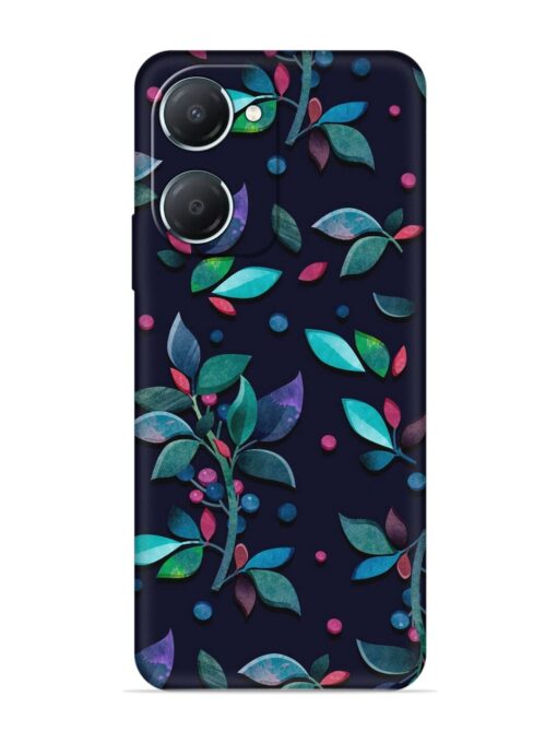 Decorative Watercolor Flower Embossed Soft Silicone Case for Iqoo Z9 Lite (5G)