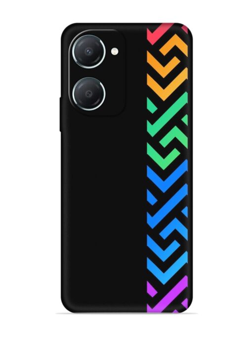 Colorshape Stripes Embossed Soft Silicone Case for Iqoo Z9 Lite (5G)