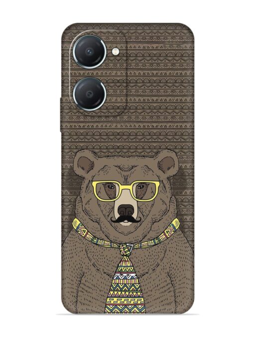 Grizzly Bear Embossed Soft Silicone Case for Iqoo Z9 Lite (5G)