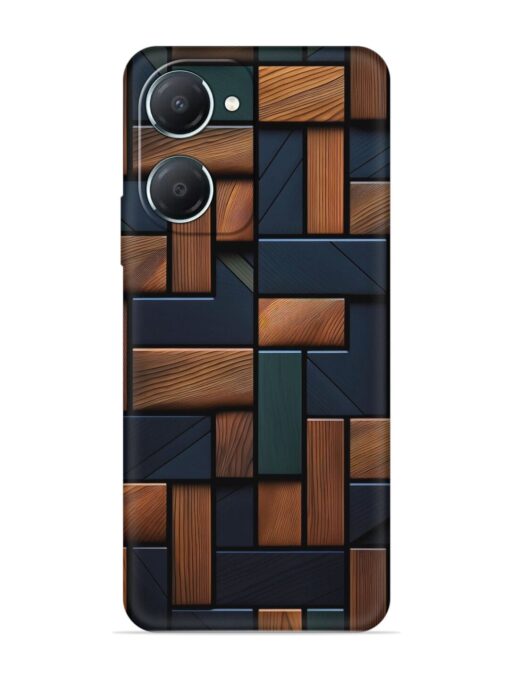 Wooden Background Cubes Embossed Soft Silicone Case for Iqoo Z9 Lite (5G) Zapvi