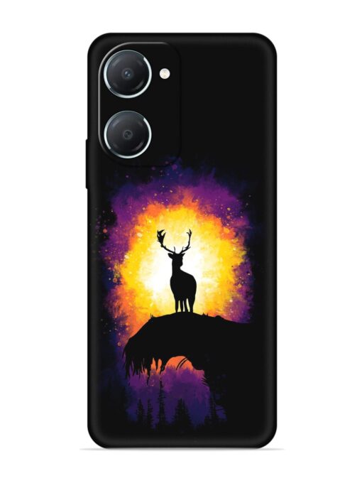 Elk Animal Art Embossed Soft Silicone Case for Iqoo Z9 Lite (5G) Zapvi