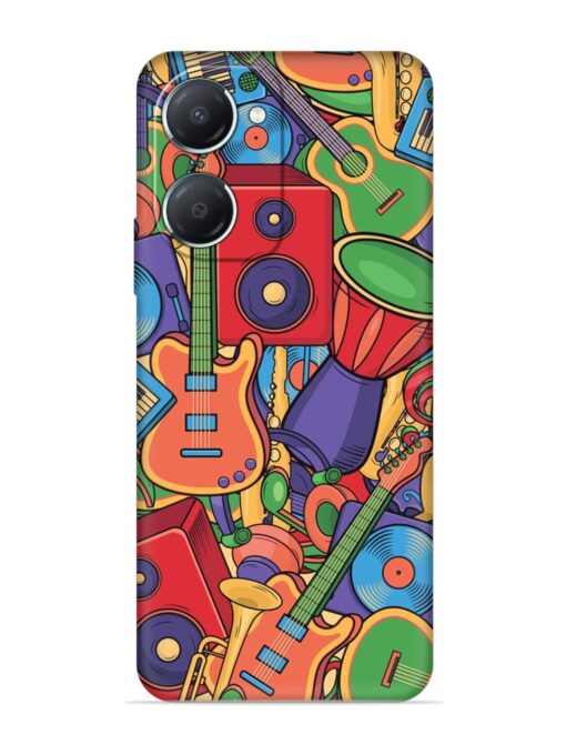 Colorful Music Art Embossed Soft Silicone Case for Iqoo Z9 Lite (5G) Zapvi