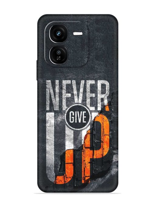 Never Give Up Embossed Soft Silicone Case for Iqoo Z9X (5G) Zapvi