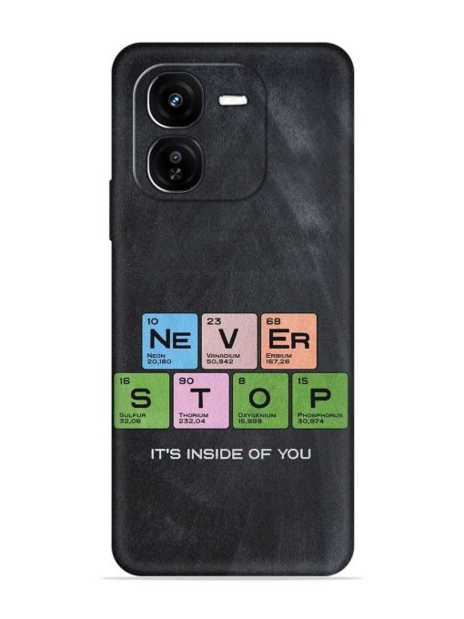 Never Stop It'S Inside Of You Embossed Soft Silicone Case for Iqoo Z9X (5G) Zapvi