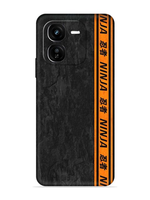 Ninja Srtips Embossed Soft Silicone Case for Iqoo Z9X (5G)