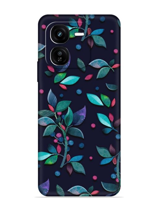 Decorative Watercolor Flower Embossed Soft Silicone Case for Iqoo Z9X (5G)