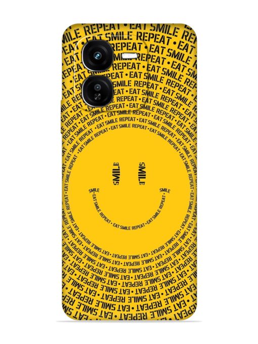 Smiley Embossed Soft Silicone Case for Iqoo Z9X (5G)