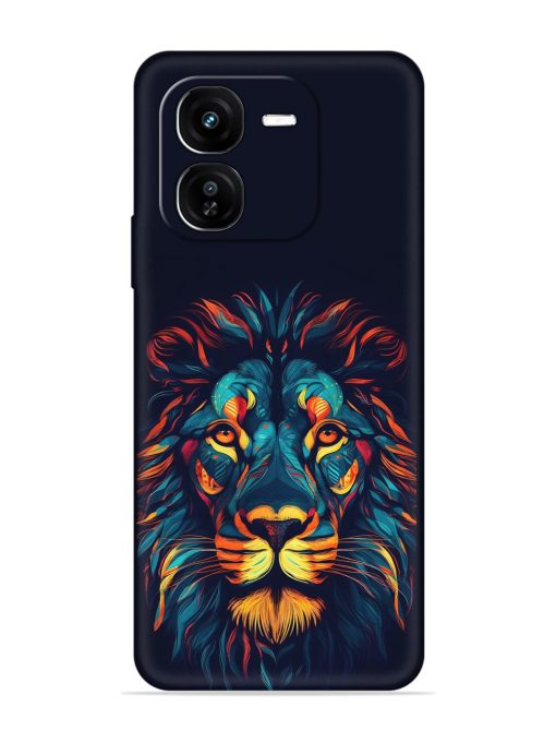 Colorful Lion Embossed Soft Silicone Case for Iqoo Z9X (5G)