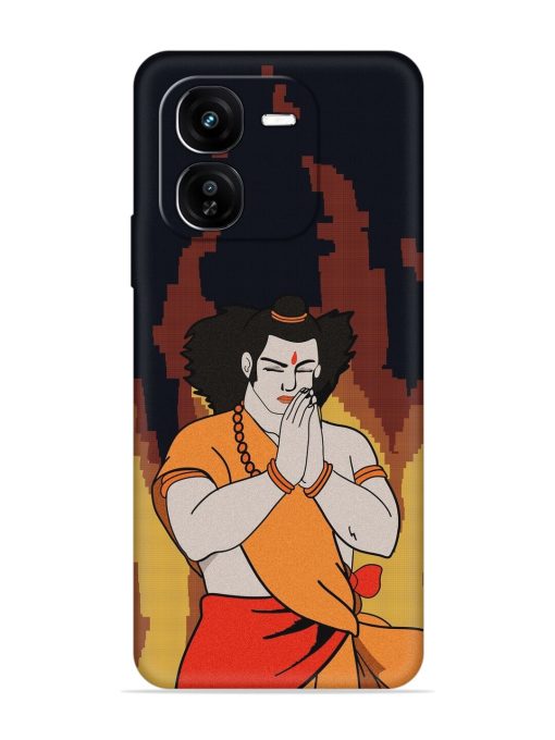 Shree Ram Vector Embossed Soft Silicone Case for Iqoo Z9X (5G)