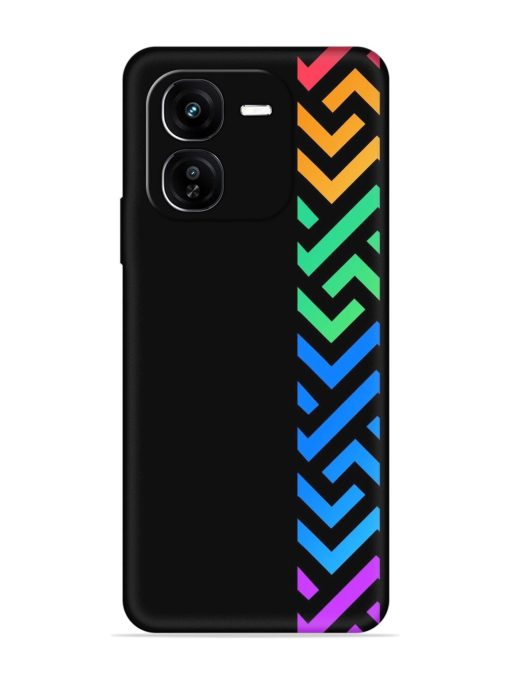 Colorshape Stripes Embossed Soft Silicone Case for Iqoo Z9X (5G)