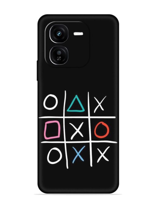 Super Neon Tic-Tac-Toe Embossed Soft Silicone Case for Iqoo Z9X (5G)