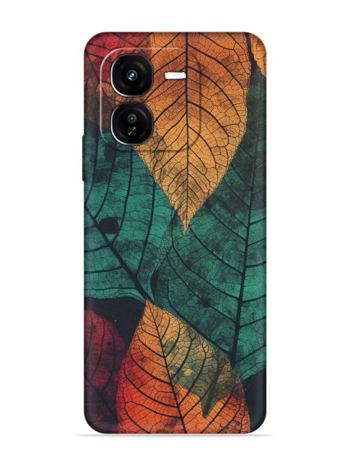 Leaves Artwork Embossed Soft Silicone Case for Iqoo Z9X (5G)