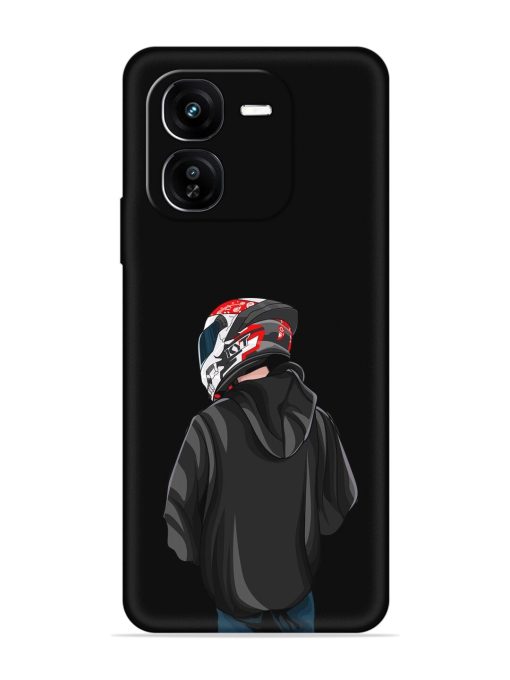 Motorcycle Rider Embossed Soft Silicone Case for Iqoo Z9X (5G)