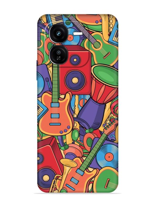 Colorful Music Art Embossed Soft Silicone Case for Iqoo Z9X (5G)