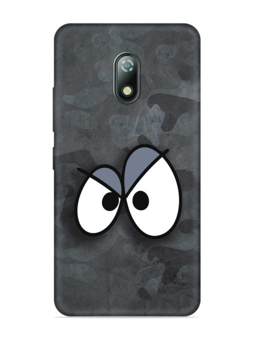 Big Eyes Night Mode Embossed Soft Silicone Case for Itel A23 Zapvi