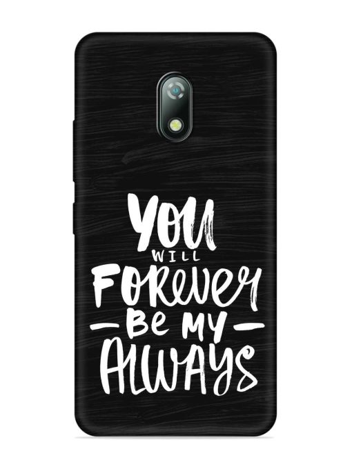 You Will Forever Embossed Soft Silicone Case for Itel A23 Zapvi