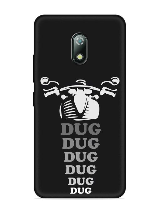 Dug Dug Dug Embossed Soft Silicone Case for Itel A23 Zapvi