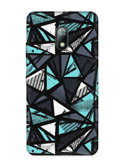 Abstract Seamless Embossed Soft Silicone Case for Itel A23 Zapvi