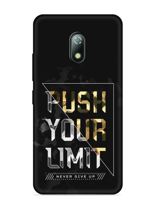 Push Your Limits Embossed Soft Silicone Case for Itel A23 Zapvi