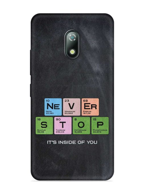 Never Stop It'S Inside Of You Embossed Soft Silicone Case for Itel A23 Zapvi