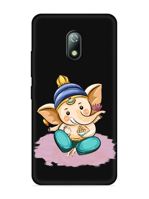 Bal Ganesh Vector Art Embossed Soft Silicone Case for Itel A23 Zapvi