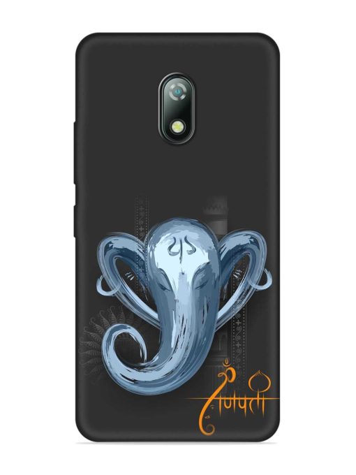 Illustration Lord Ganpati Embossed Soft Silicone Case for Itel A23 Zapvi