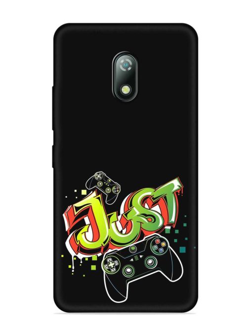 Graffiti Gamepad Illustration Embossed Soft Silicone Case for Itel A23 Zapvi