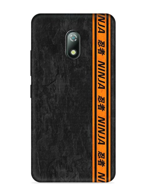 Ninja Srtips Embossed Soft Silicone Case for Itel A23 Zapvi