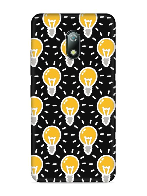 Light Bulb Seamless Embossed Soft Silicone Case for Itel A23 Zapvi