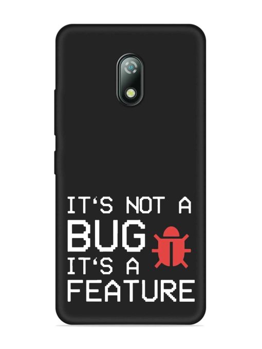 Not Bug Feature Embossed Soft Silicone Case for Itel A23 Zapvi